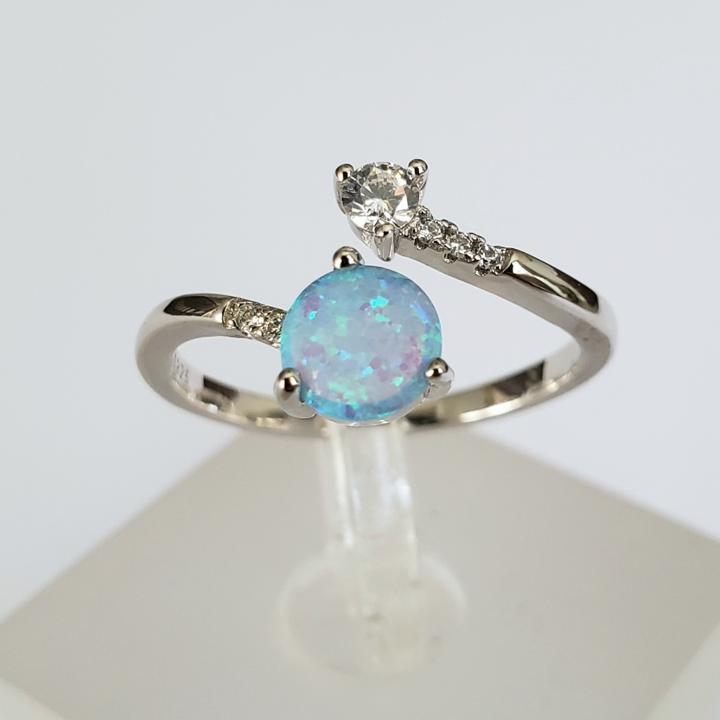 Host Pick!!! Sterling Silver Blue Opal Ring